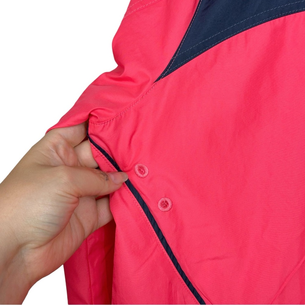 Adidas Lightweight Running Zip Up Swishy Windbreaker Gym Track Jacket Pink Blue - Picture 8 of 14